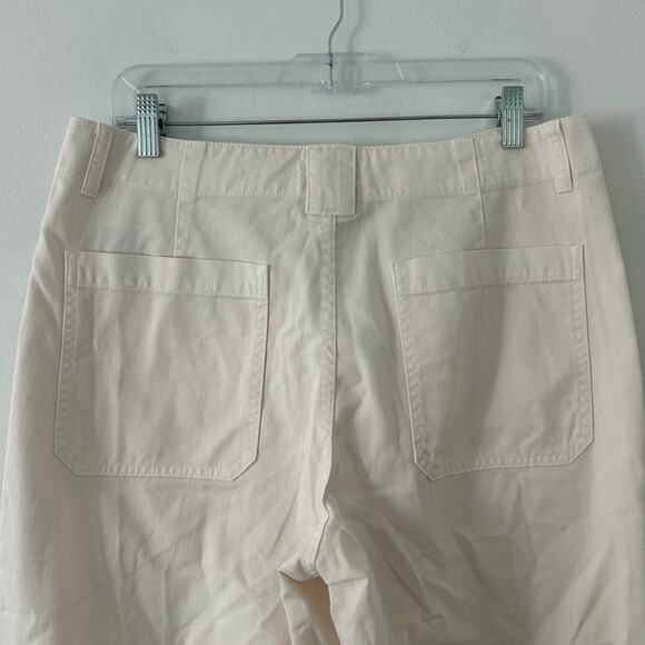 Madewell Women's Tapered Leg Utility Cotton Chino Pants Khaki 29 New - Picture 6 of 8